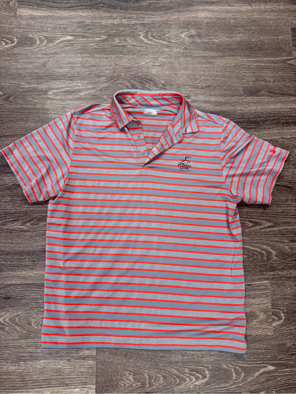 Under Armour HeatGear The Players Club Striped Golf Polo Shirt Men’s 2XL